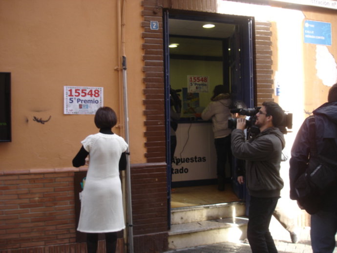 Administración de lotería de Huelva donde se ha vendido un quinto premio