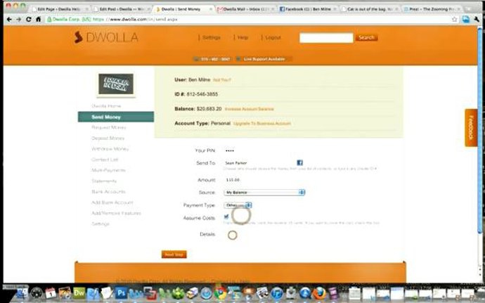 Plataforma de pago P2P.