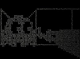 Vídeo de monedas como píxeles