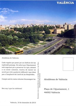 Postales de la campaña de Salvem el Botànic