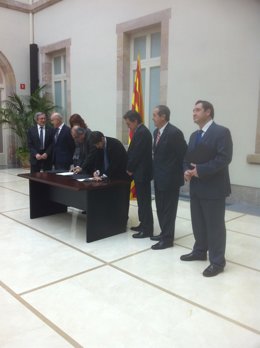 Firma de auerdo PSC y CiU