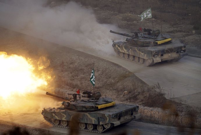 Maniobras militares en Corea del Sur