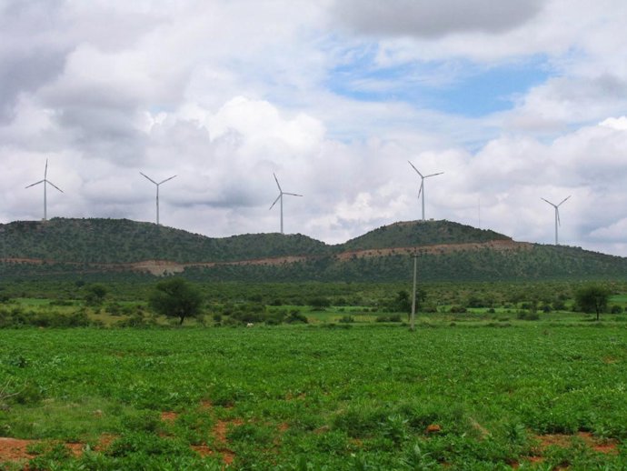 Anabaru, uno de los parques eólicos de Acciona en India