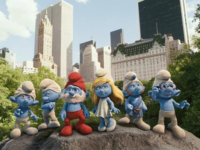 Imagen de la película Los Pitufos