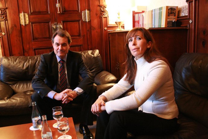 Artus Mas de CiU y Alicia Sámchez Camacho del PPC