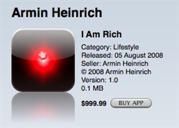 'Soy rico', aplicación para Windows Phone 7 por 379 euros