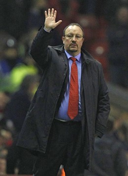 El entrenador del Liverpool, Rafa Benítez