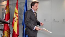 El portavoz de la Junta, durante la rueda de prensa.