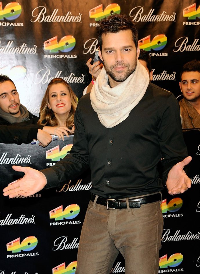 Ricky Martin en la entrega de premios de Los 40 Principales 