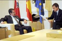 Encuentro entre Rodríguez Zapatero y Revilla