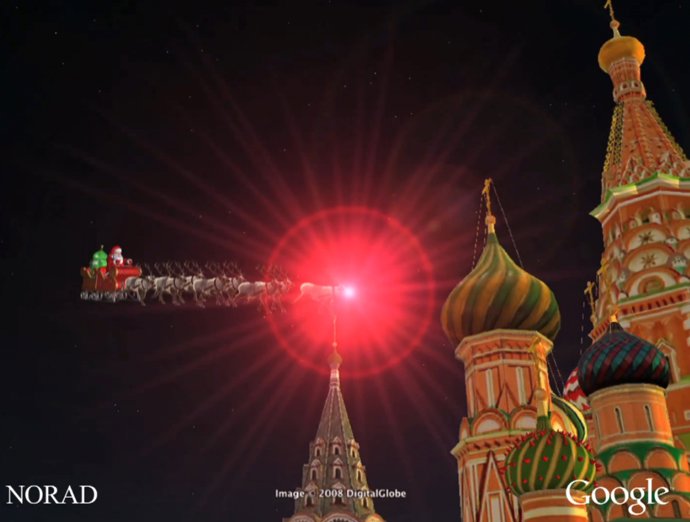 Santa Clauso en Google Earth