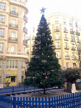 Árbol de Navidad en la Red de San Luis