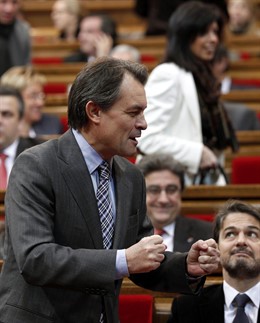 Artur Mas en el Parlament