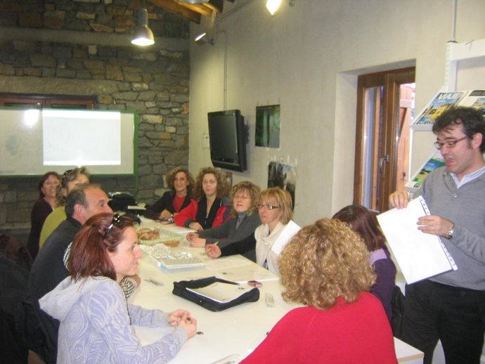 Una de las sesiones del curso de comercio organizado por Biescas Empresarial