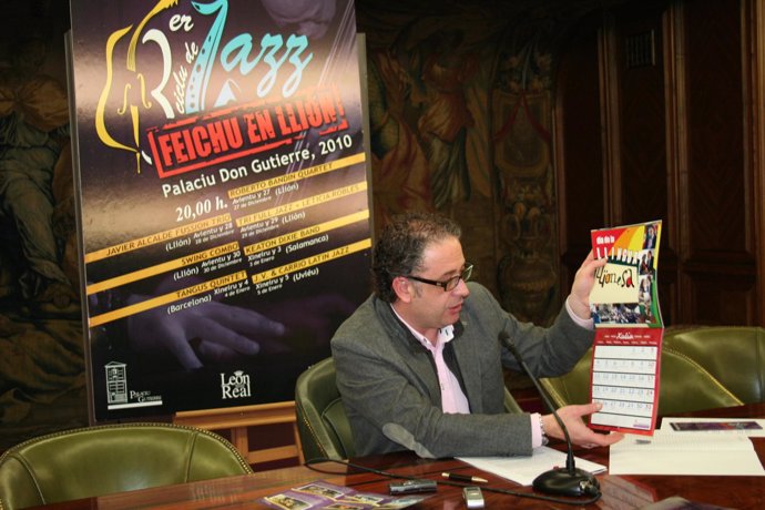El vicealcalde de León, Javier Chamorro, presenta el III Ciclo de Jazz 'Feichu e