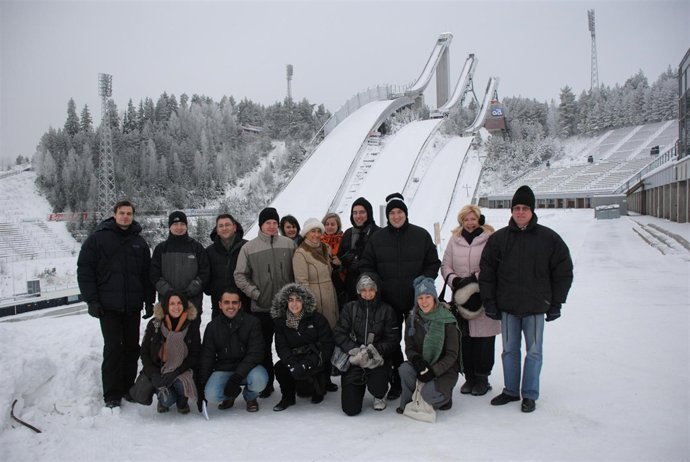 Visita de miembros de una delegación de la Diputación de Valladolid a la ciudad 