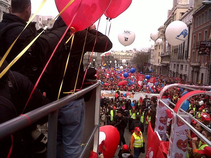 Manifestación contra el aborto
