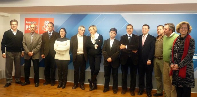 Eva Almunia ha presentado a los candidatos del PSOE en la provincia oscense