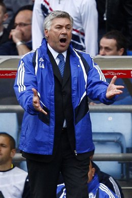 El entrenador del Chelsea, Carlo Ancelotti