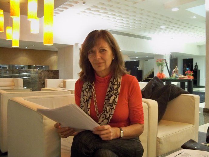 La presidenta de la Asociación de Editores de Andalucía, María Luisa Amores