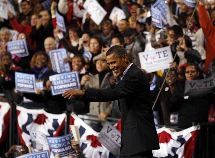 Obama en campaña electoral