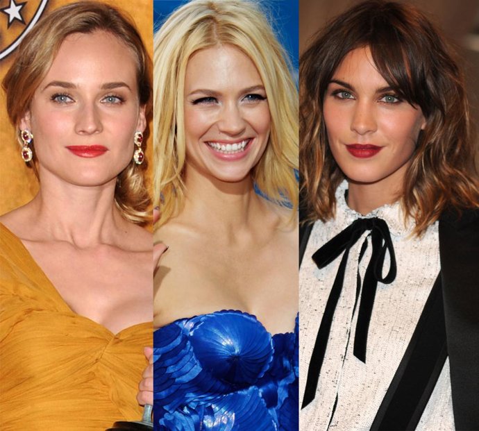 Montaje de Diane Kruger, January Jones y Alexa Chung 