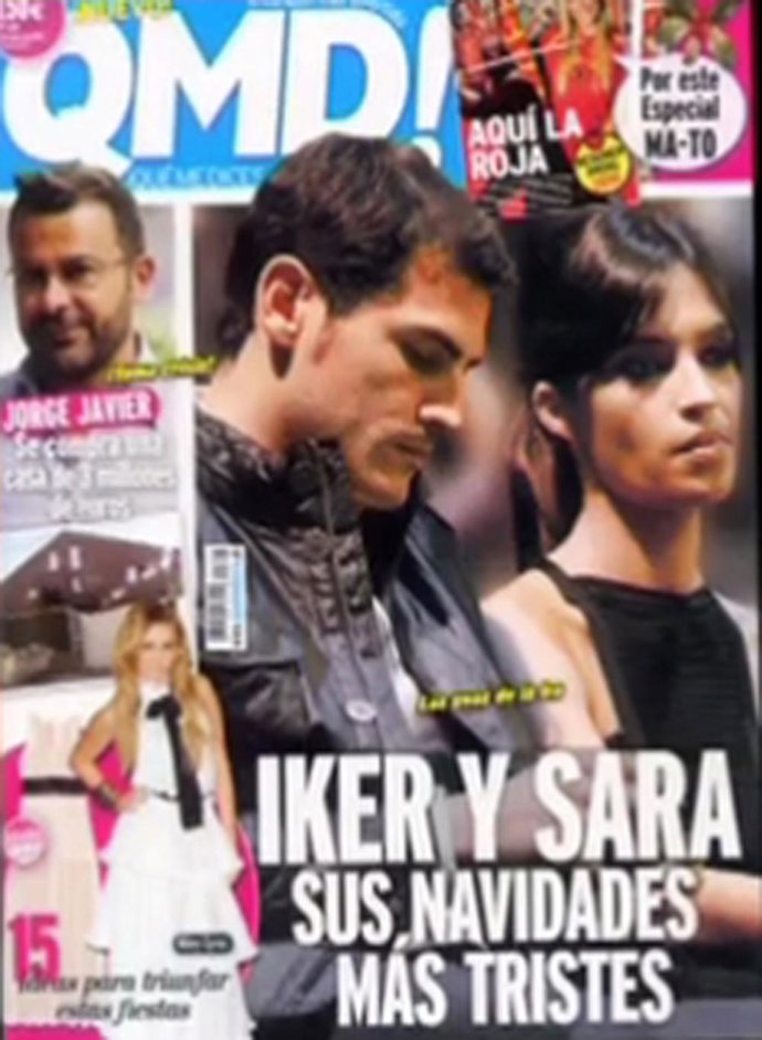 Portada de la revista 'QMD!' con Iker Casillas y Sara Carbonero como protagonist