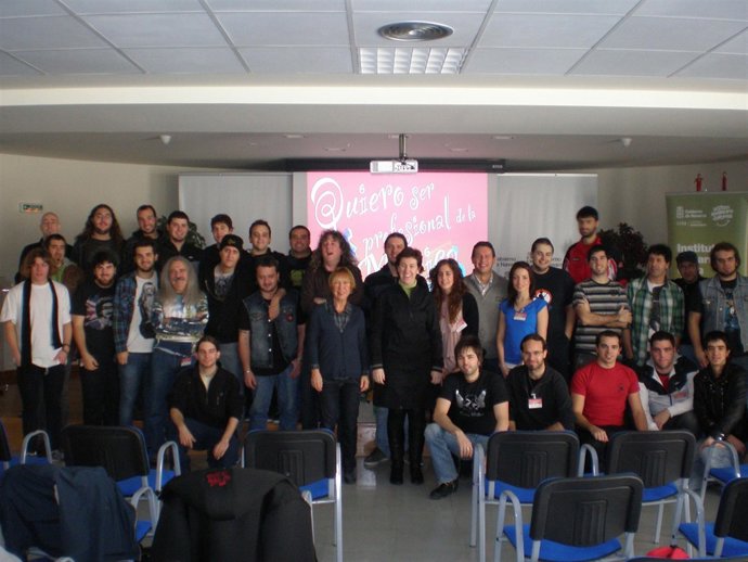 Asistentes a la jornada Quiero ser un profesional de la música. 
