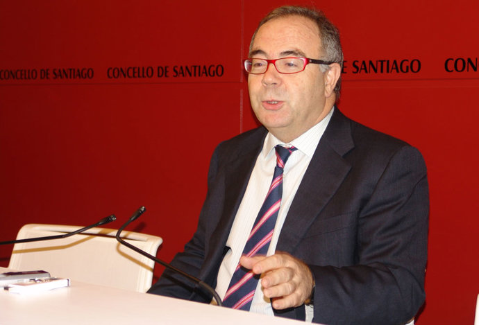 El alcalde compostelano, Xosé Sánchez Bugallo