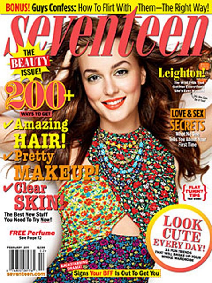 La actriz de 'Gossip Girl', Leighton Meester en la portada de la revista 'Sevent