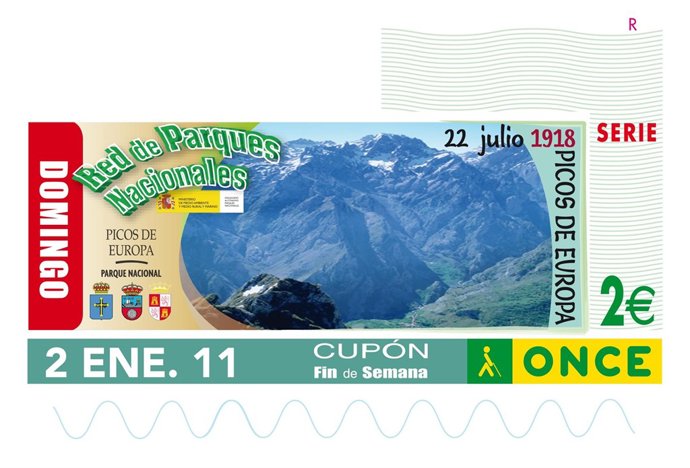 Cupón dedicado a Picos de Europa