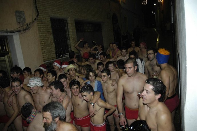 Carrera de los calzoncillos en Font de la Figuera