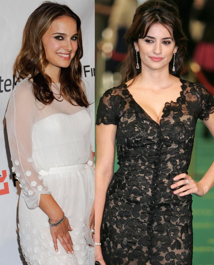 Montaje de las actrices Natalie Portman y Penélope Cruz 