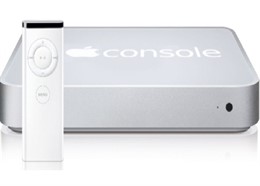 Fotomontaje de la posible consola de Apple.