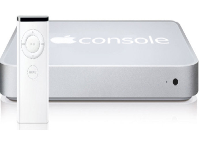 Fotomontaje de la posible consola de Apple.