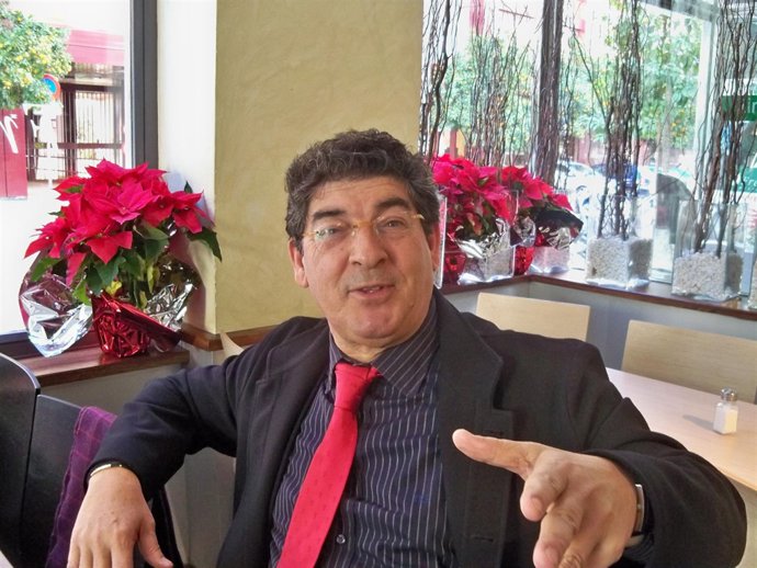 Diego Valderas, durante la entrevista