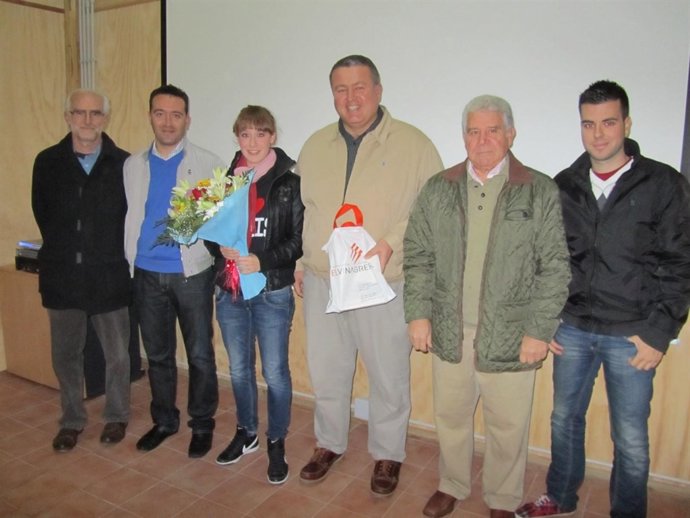 Imagen de la visitantes número 25.000 del Parque Minero