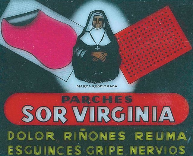 Parches Sor Virginia original, medicamentos vintage, remedios de la abuela