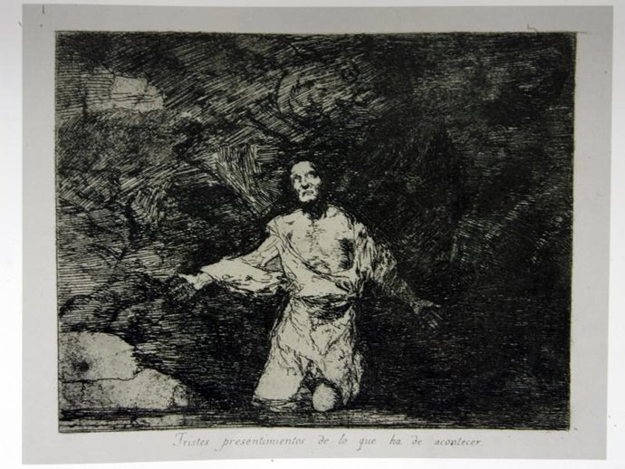 grabado 'Tristes presentimientos de lo que ha de acontecer', de Francisco de Goy