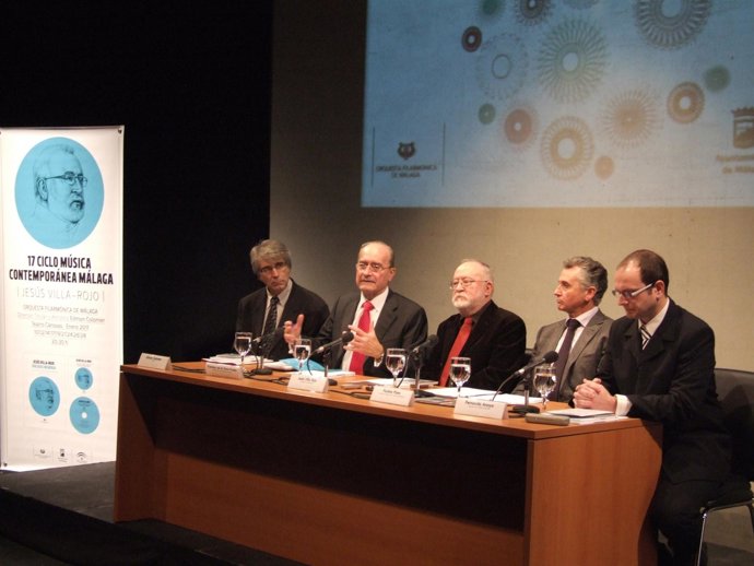 De la Torre y Plata en la presentación del 17º Ciclo de Música Contemporánea de 