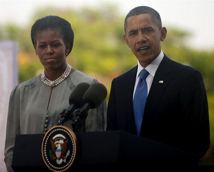 Michelle Obama y Barack Obama 