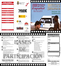 Bases del Certamen Nacional de Cortometrajes de la XXIII Semana de Cine Español 