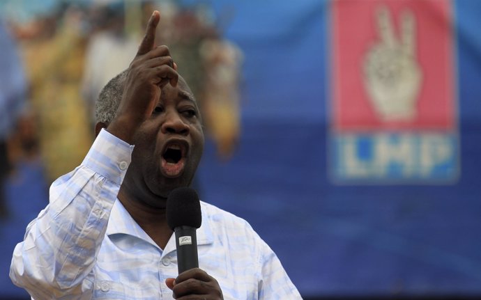 actual presidente de Costa de Marfil, Laurent Gbagbo