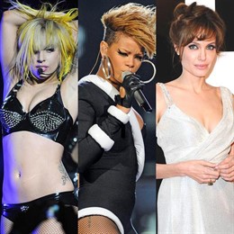 Lady Gaga, Rihanna y Angelina Jolie