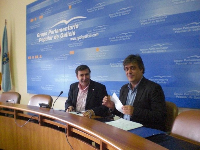 Manuel Ruíz Rivas y Pedro Puy, portavoz y viceportavoz del Grupo Parlamentario d