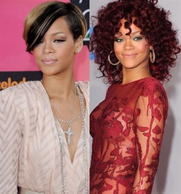 Montaje de la cantante Rihanna 