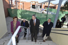 El consejero de Educación, Francisco Álvarez de la Chica, visita las obras de un