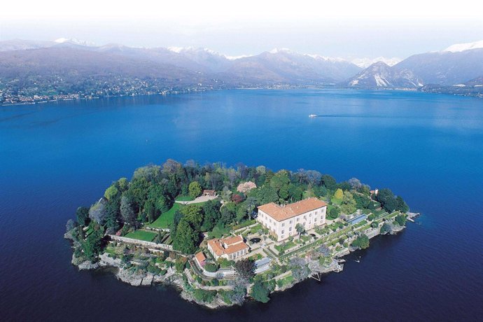 Ña Isla Madre en el Lago Maggiore.