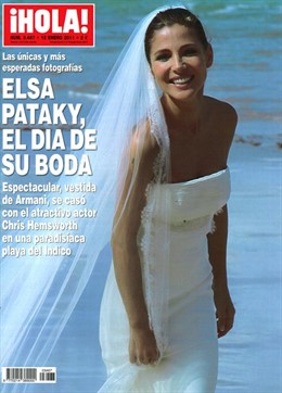 Elsa Pataky en la portada de la revista '¡Hola!'
