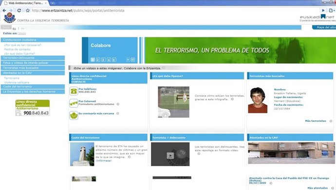 Web contra el Terrorismo